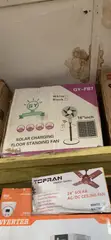 18" Easy Power Fan Mai Hasken Rana tare da Panel & Fitilu - 4