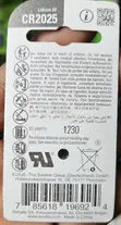 Baturin Renata CR2025 Lithium - 2