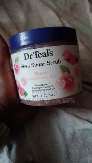 Dr Teal's Rose Essential Shea Sugar Scrub 19oz