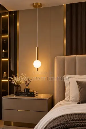 Spark Craft Modern Gold Globe Pendant Light