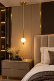 Spark Craft Modern Gold Globe Pendant Light - 1