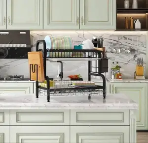 GE Two-Layer Black Dish Rack