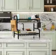 GE Two-Layer Black Dish Rack - 1