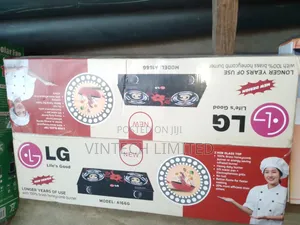 LG 2-Burner Gas Cooker, Glass Top