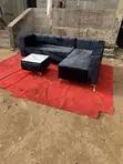 Brand New L-Shape Sofa - Gray Velvet - 2