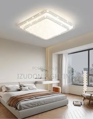 Luxury Crystal LED Ceiling Light - Gold & Black
