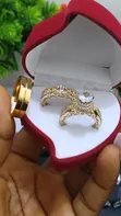 Gold Wedding Ring Set - 1