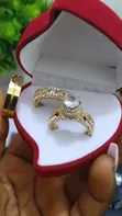 Gold Wedding Ring Set - 2
