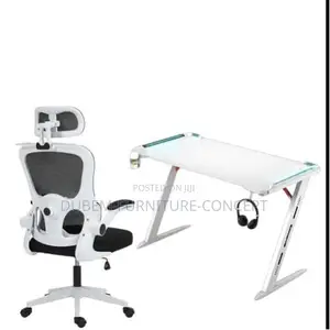 Ergonomic Office Chair & Z Leg Gaming Table Set