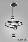 Emma Lights Chandelier with Ring Lights & Sensor - 3