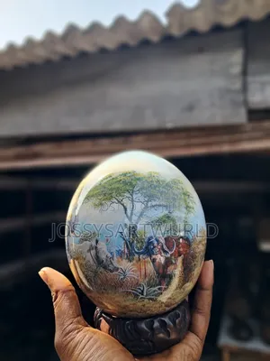African Ostrich Egg - Decorative