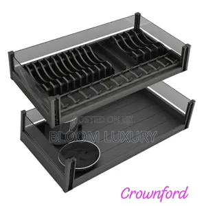 2 Tier Pull Out Dish Rack (Kitchen Cabinet Organizer)