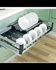 2 Tier Pull Out Dish Rack (Kitchen Cabinet Organizer) - 2