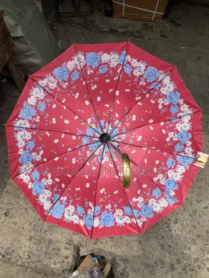 Satin Floral Print Umbrella