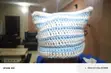 Cute Small Crochet Beanie Hat - Blue - 1
