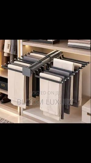 Pull Out Trouser Rack - Large, Gray