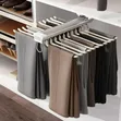 Pull Out Trouser Rack - Large, Gray - 2