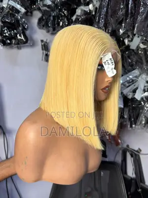Blonde Bone Straight 2x6 Closure Wig