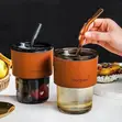 Sub Glass Cup with Straw - 2