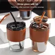 Sub Glass Cup with Straw - 3