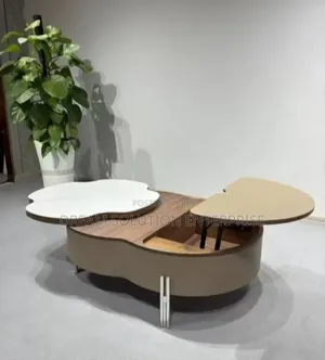 Quality Imported Center Table With Rotating Top and Storage