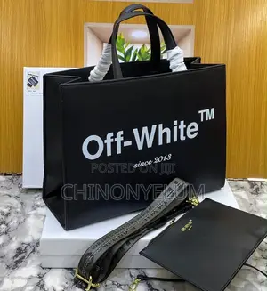 Off-White Hannun jaka na fata mai launuka daban-daban