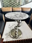 Home Interiors Marble Top Side Stool - 1
