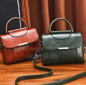 Brown PU Leather Handbag