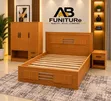 AB Furniture: Firam ɗin Gado & Wardrobe - Launuka Daban-daban - 2