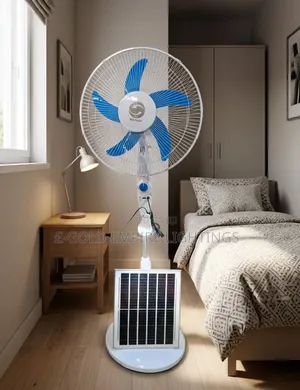 Sabon BM Solar Standing Fan da Panel & Fitila