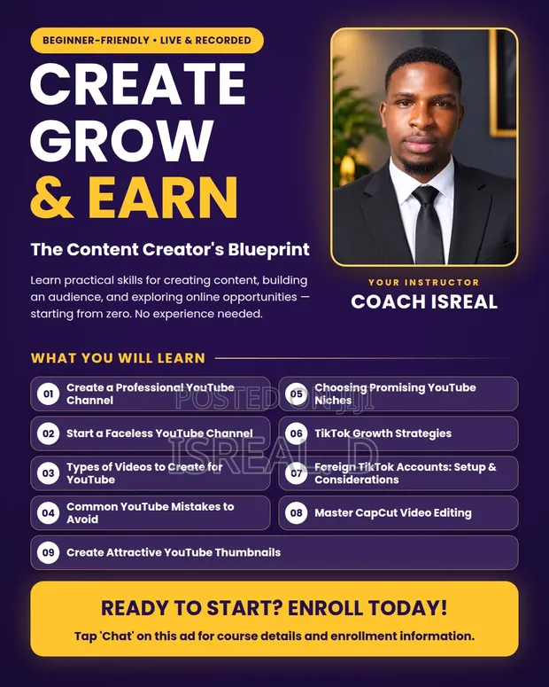 Digital Content Creation Training: YouTube, TikTok, Editing - 1