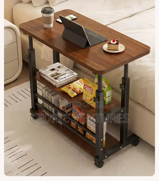 3-Layer Movable Adjustable Laptop Table - 80x40cm - 1