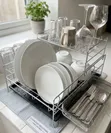 Quality Kitchen Rack with Drying Mat & Cup Holder - 1