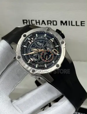 Original Luxury Richard Mille Men's Rubber Strap Watch