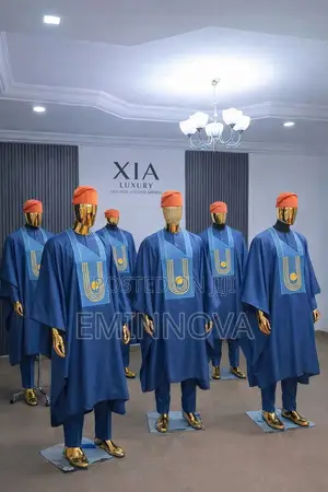 Majestic Three-Piece Agbada Set