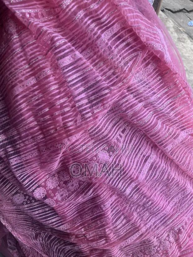 Pink Sugar Swiss Lace Fabric - 60 Lengths - 1
