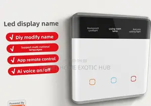 Tuya Smart Home WiFi Touch Light Switch with Display