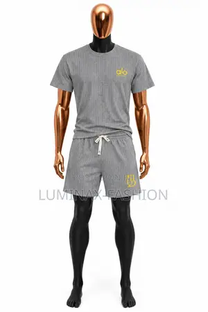 Men's Casual Two-Piece T-Shirt and Shorts Set