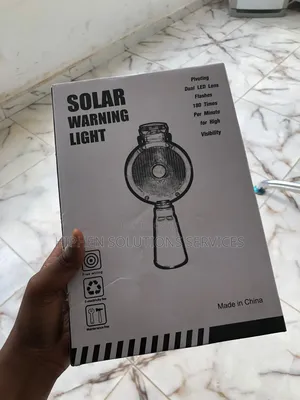 Solar-Powered LED Traffic Safety Cone