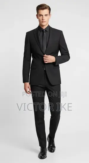Elitman Men's Formal Suit - Black