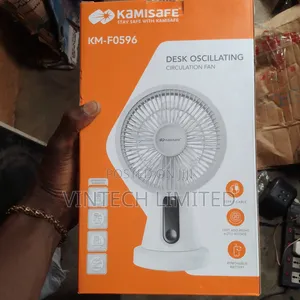 Kamisafe Rechargeable Table Fan with Night Light