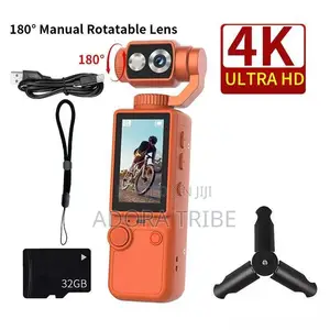 Q8 4K Ultra HD Pocket Gimbal Camera - Orange