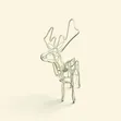 11m Striped Lighting Deer Decoration - 2