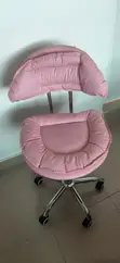 Used Lash Chair - Pink, Swivel, Adjustable Height - 2