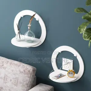 Wall-Mounted Multifunction Hanging Storage Shelf - 1pc Rack