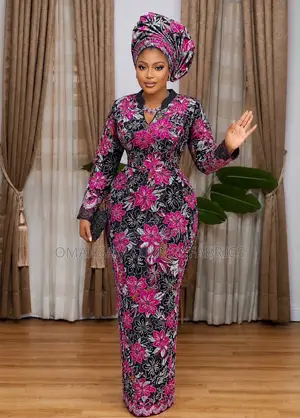Velvet Lace Tare Da Hannun Gyale - Yards 5
