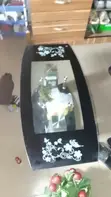 Teburin Tsakiya Na Gilashi Mai Amfani - Baƙin Karfe na Alumini - 2