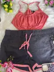 Saitin Kayan Barci na Mata: Singlet & Guntun Wando - 5