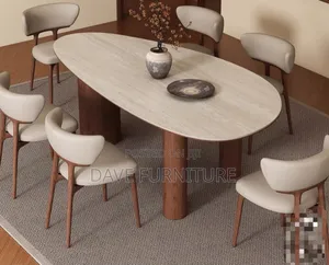 Modern Ovoid Dining Set (Mai Zama 6)