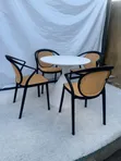 Dining Set Mai Kujeru Hudu na Waje/Ciki - 1